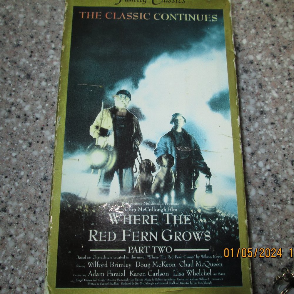 VHS TAPE WHERE THE RED FERN GROWS part 2